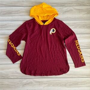 Redskins Hooded Long Sleeve T-shirt Red XXL NWT